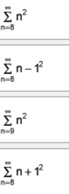 1.) Write the sum using summation notation, assuming the suggested pattern continues.