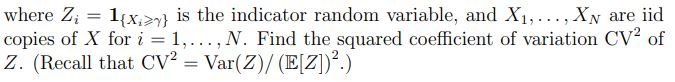 probability L? = P(X > ?) for some large ? ? R.
