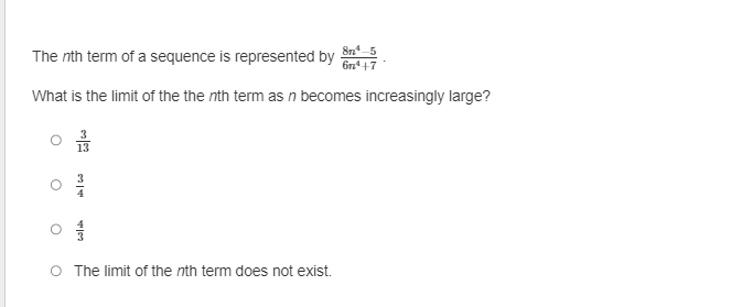 = In Z (4n5 +1 ) n=1 Enter your answer in the