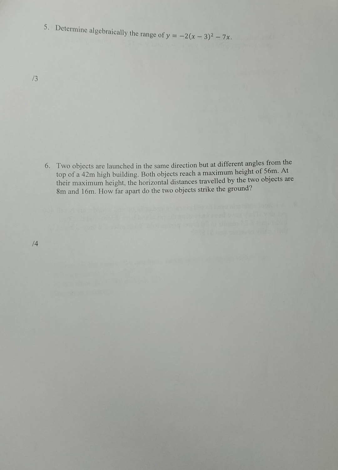 Is congruent to y = -2x2 - 10 - Passes through (1,