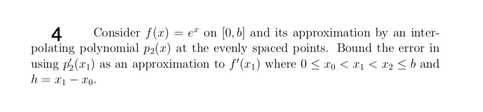 Hello,Can a tutor please solve this practice problem from Numerical Analysis? I