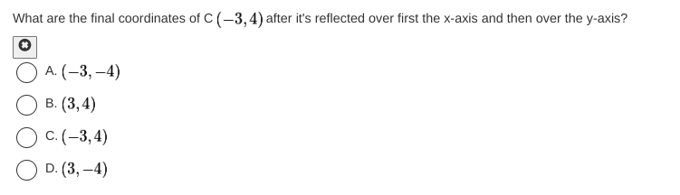 class. Using a coordinate grid he has already marked some of the