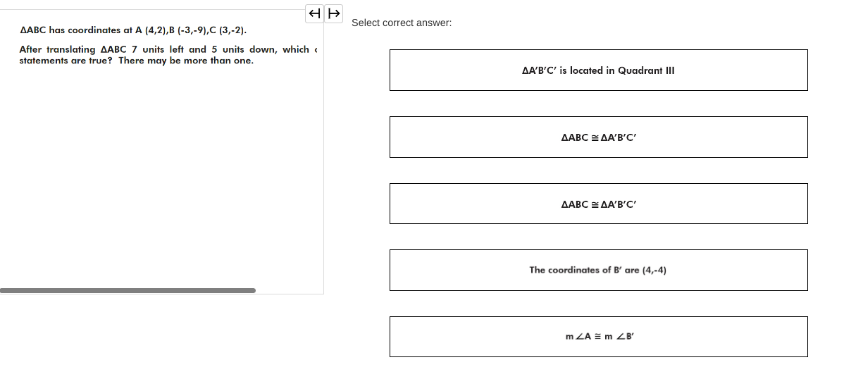 the shape over either the x-axis or the y-axis in order to