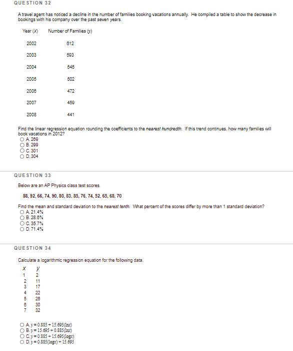 O B. Survey O C. Controlled experiments O D. Observational studies QUESTION