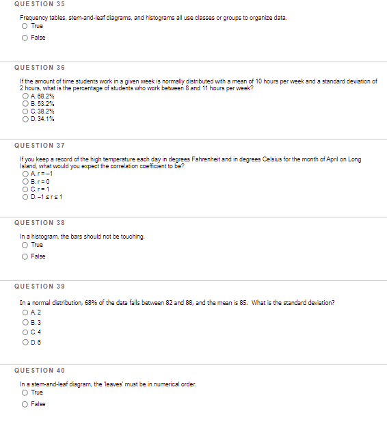 3 Chose the word that best completes the sentence below. Statistics is
