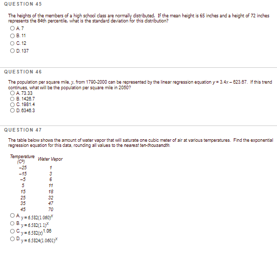related informationed called O A. samples O B. numbers O C. surveys