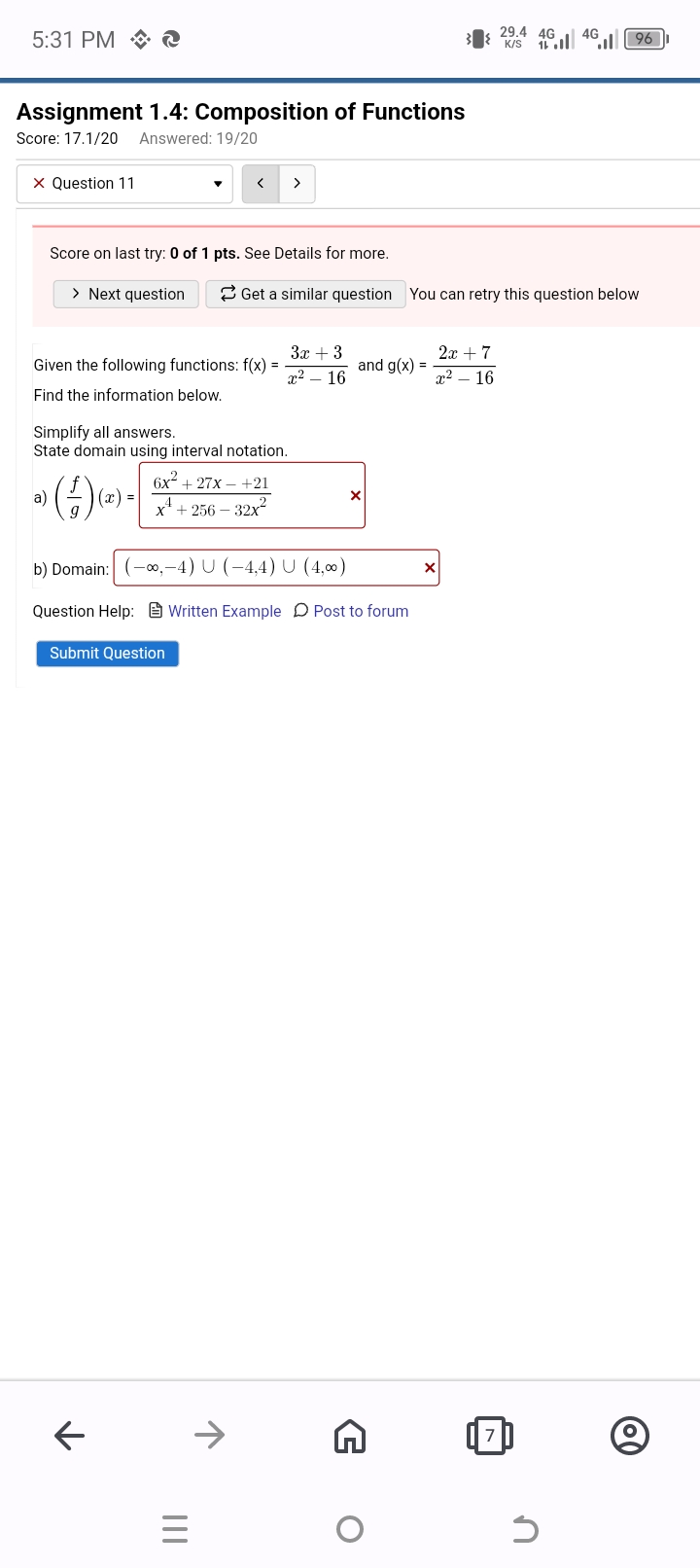 The production cost, C(), is the cost of producing x items. To