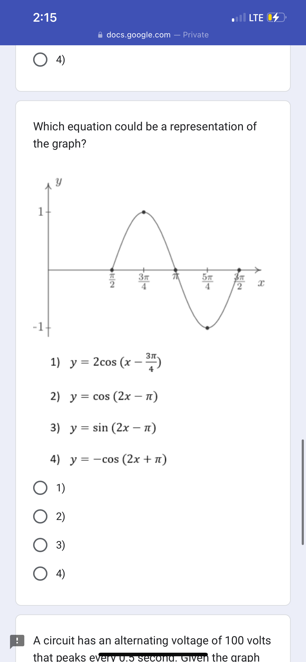 = 1 represents January. t 2 3 4 5 9.68 10.75 11.93