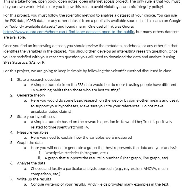  This is a take-home, open book, open notes, open internet access