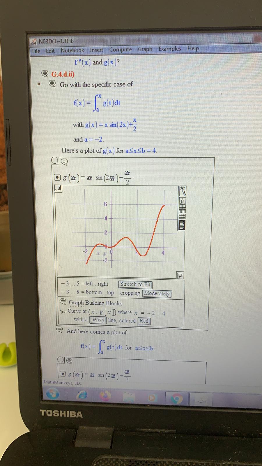 what you see, paying special attention to what f( x ) =
