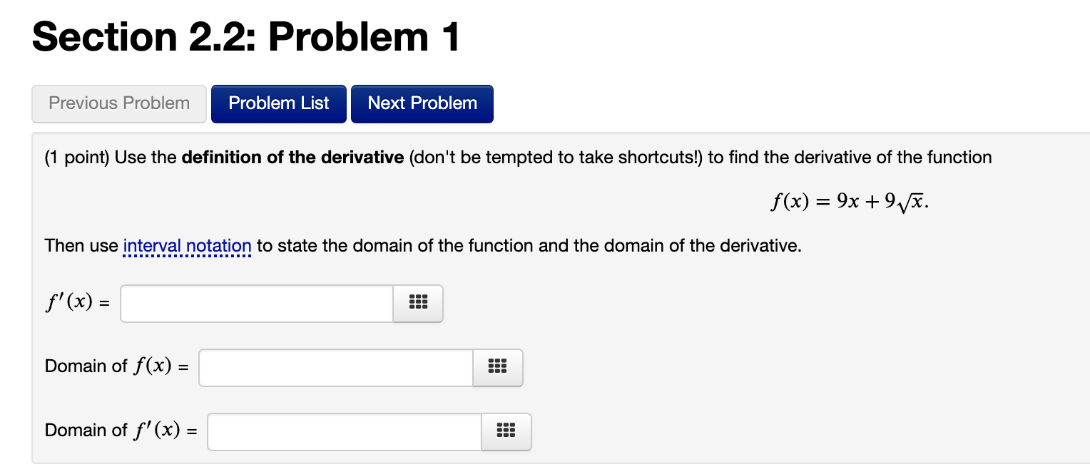 Multi step process to 2.2 Section 2.2: Problem 1 Previous Problem (1