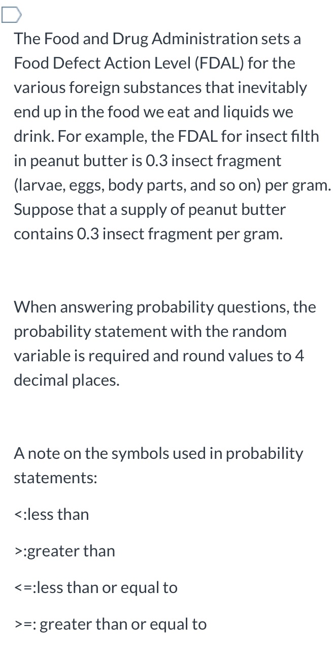 1. Define the random variable, Y, for this scenario.2. Compute the probability