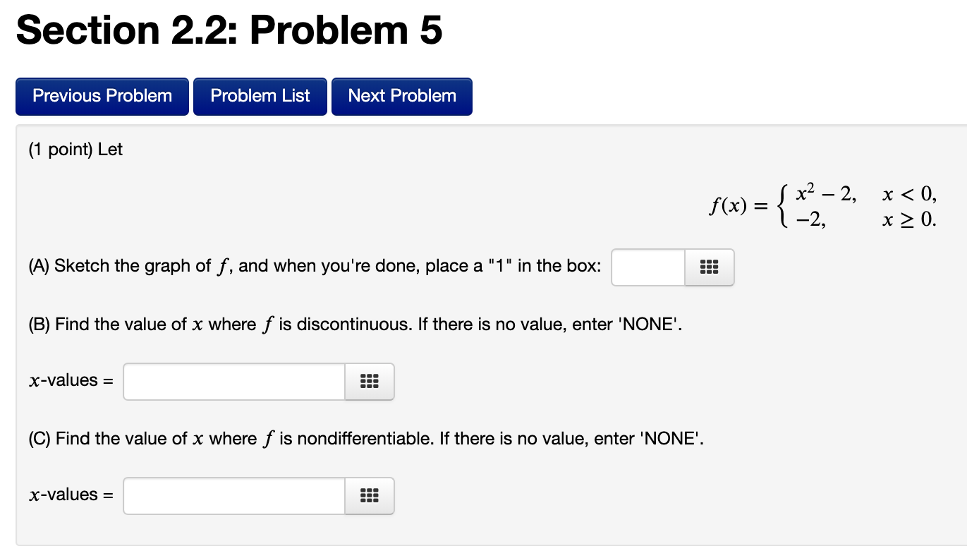 and the domain of the derivative. f'(x)= Domain of f (x) =