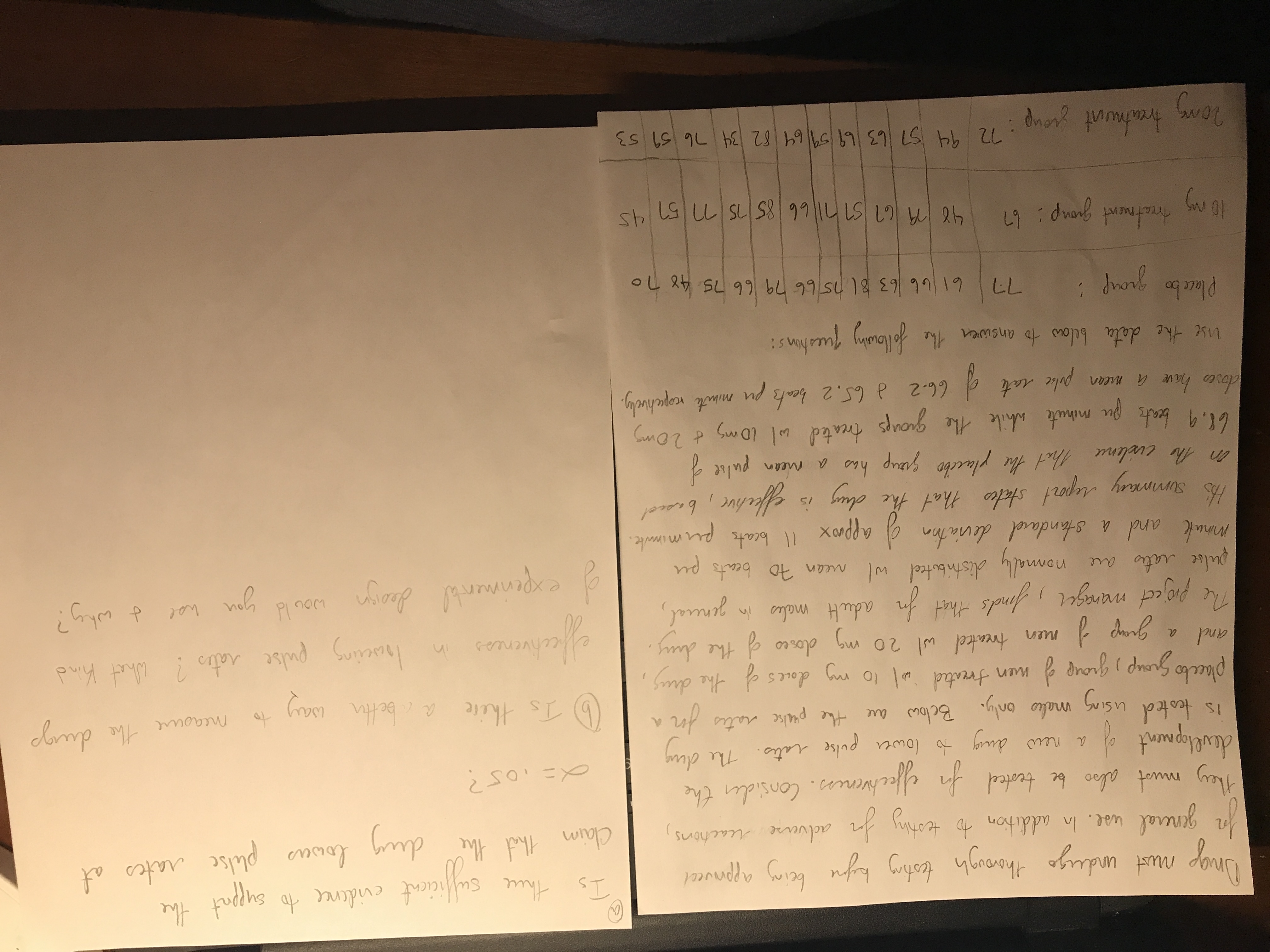 Hello I need help solving this statistics question that I am struggling