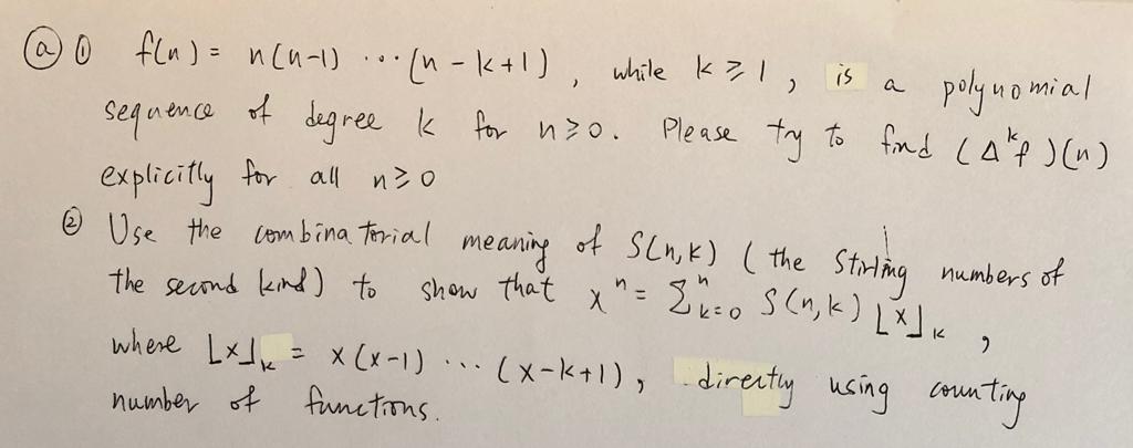 this is a combinatorial analysis question, which is course MATH 3343 question.