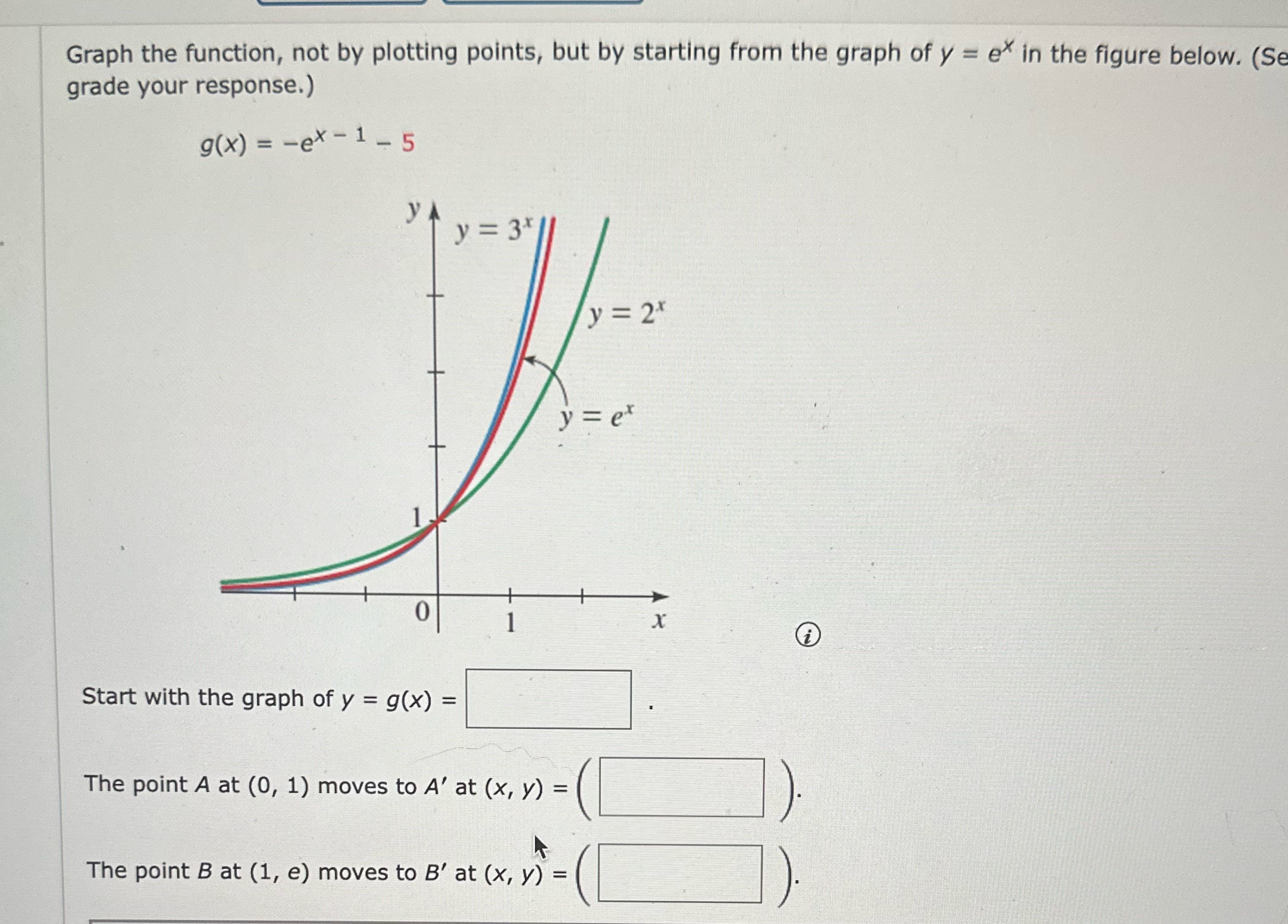  Graph the function, not by plotting points, but by starting from