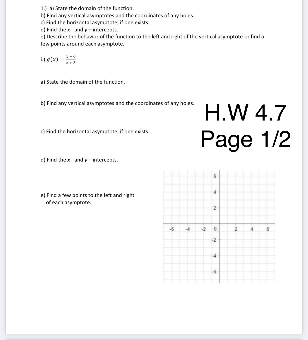 it fail being a polynomial for two different reasons. Circle or describe