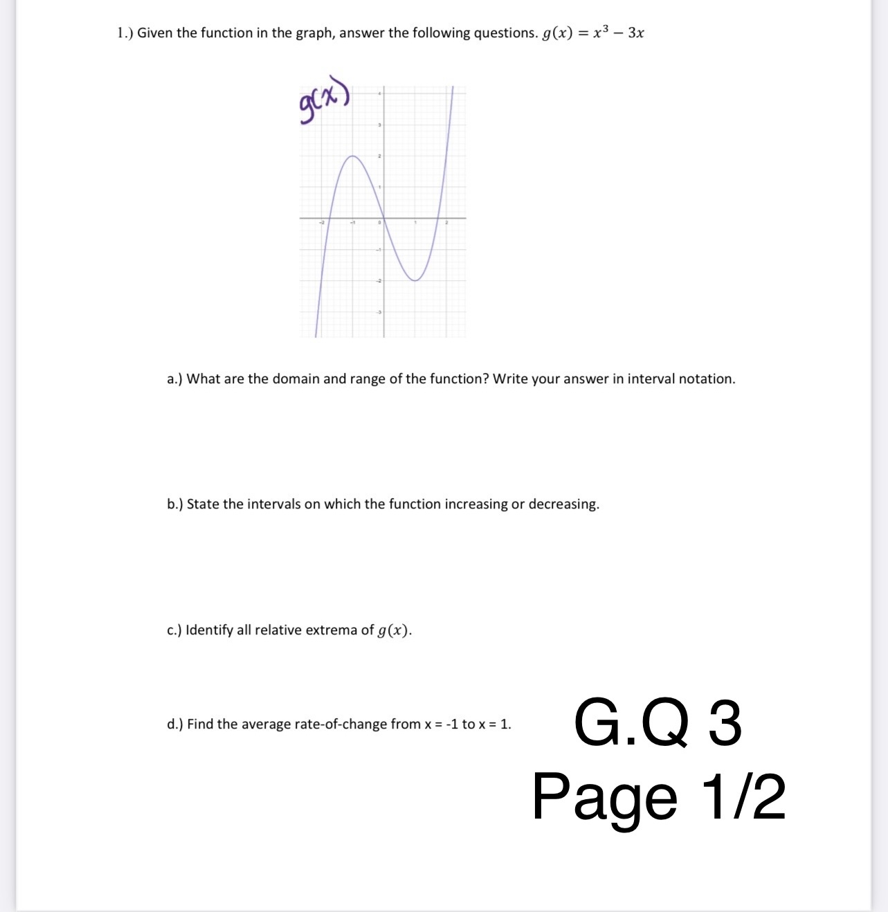 the y-intercept, and (d) sketch a (rough) graph of the function. ()