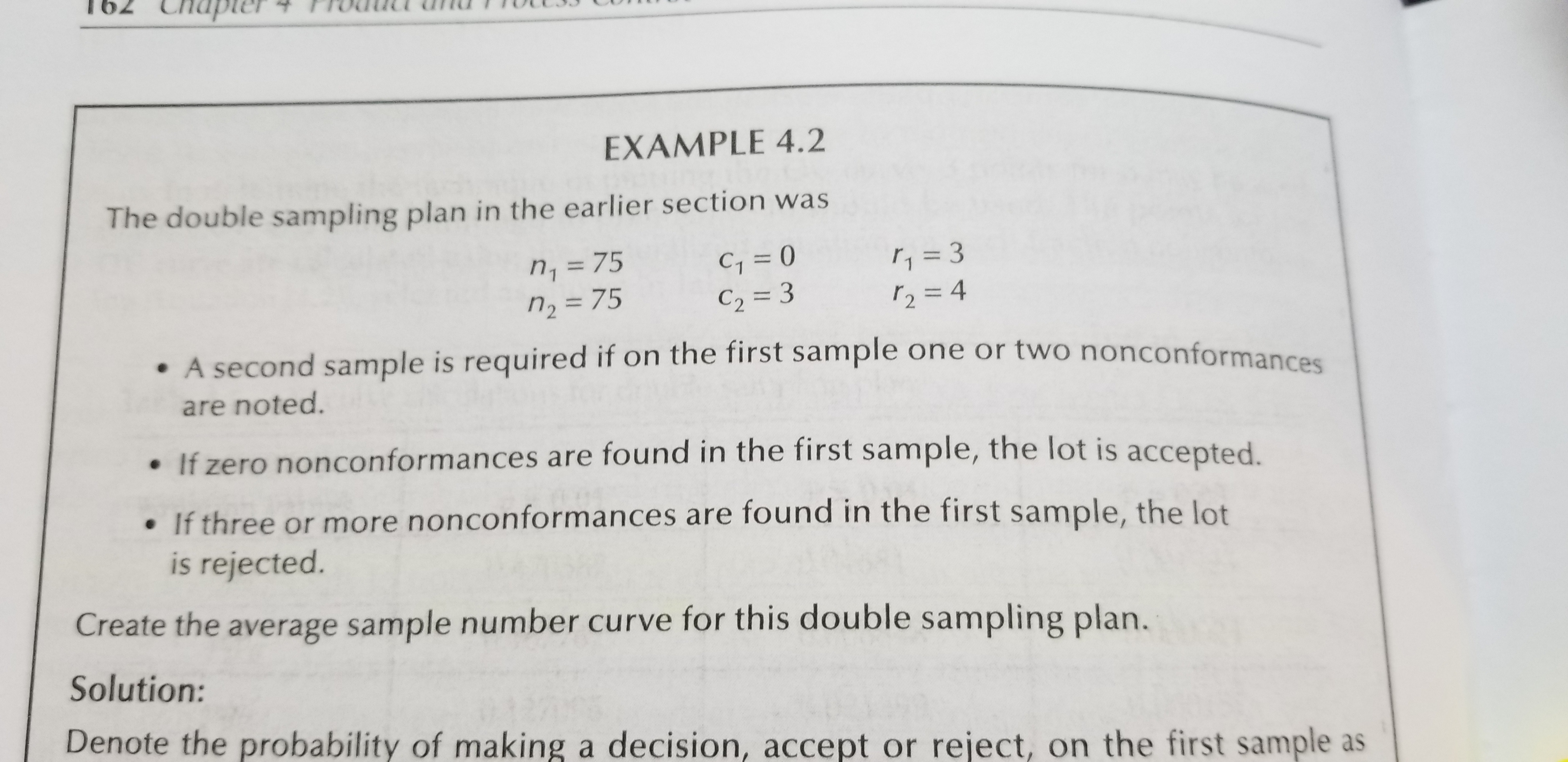 Please show the steps and equations used 162 Chapter + EXAMPLE 4.2