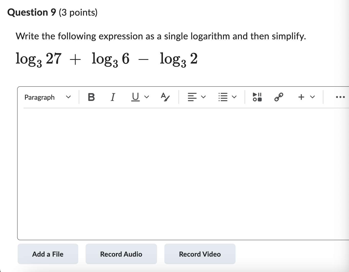 +Question 2 (5 points) For the function f ( ) = 4