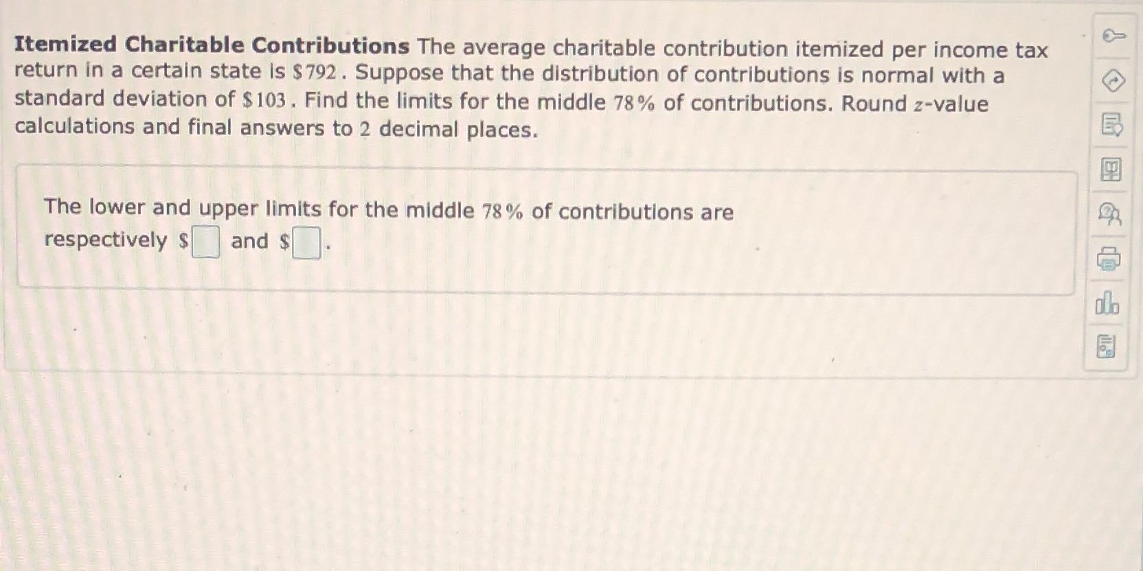 ? Itemized Charitable Contributions The average charitable contribution itemized per income tax