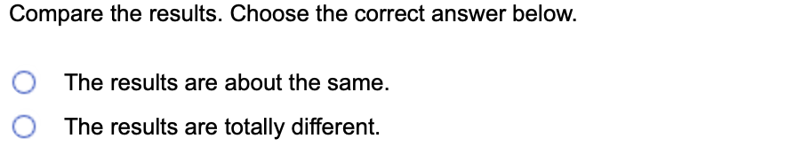 of the graph. Find the value of each probability and compare the