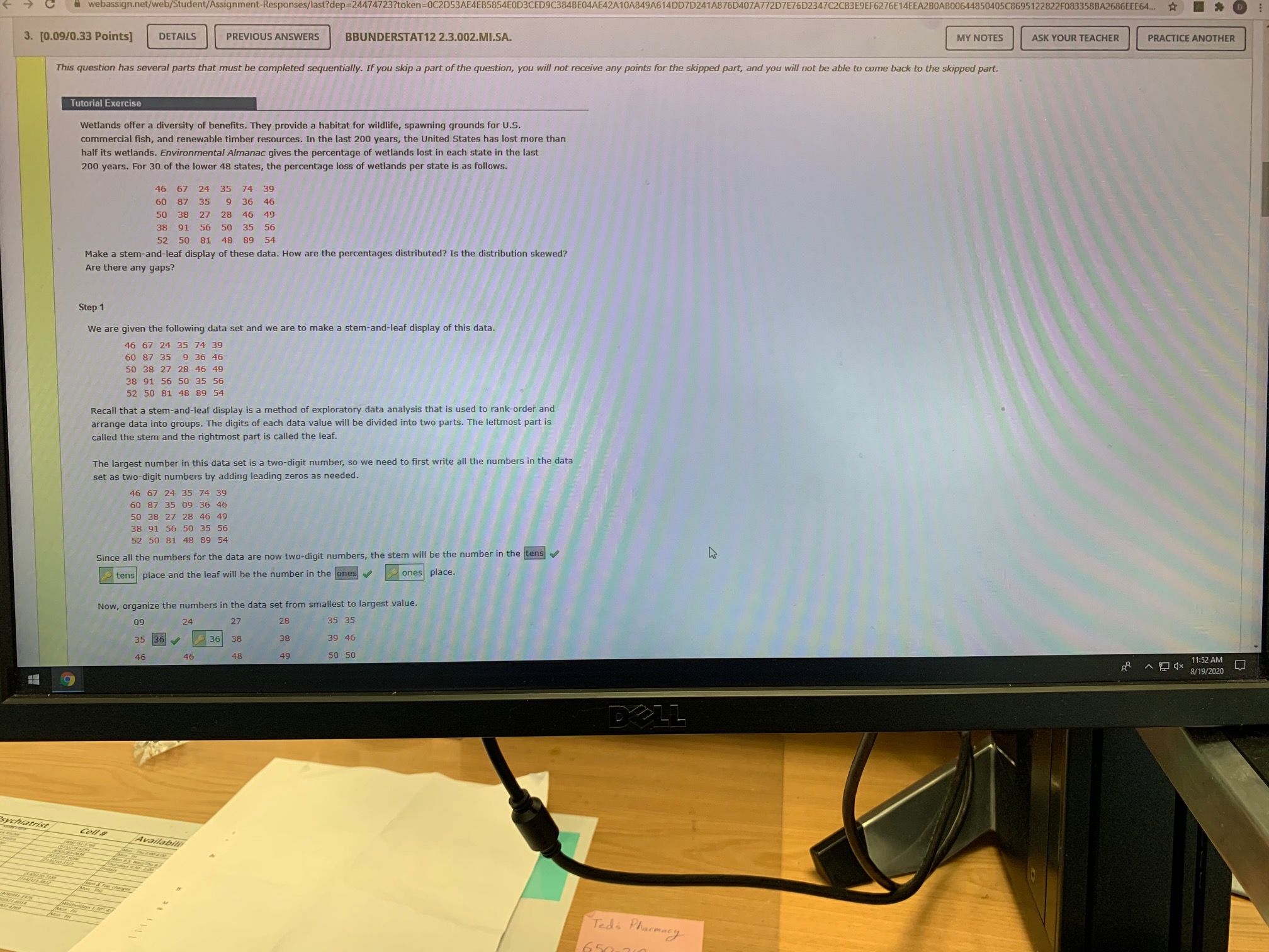 the lower 48 states, the percentage loss of wetlands per state is