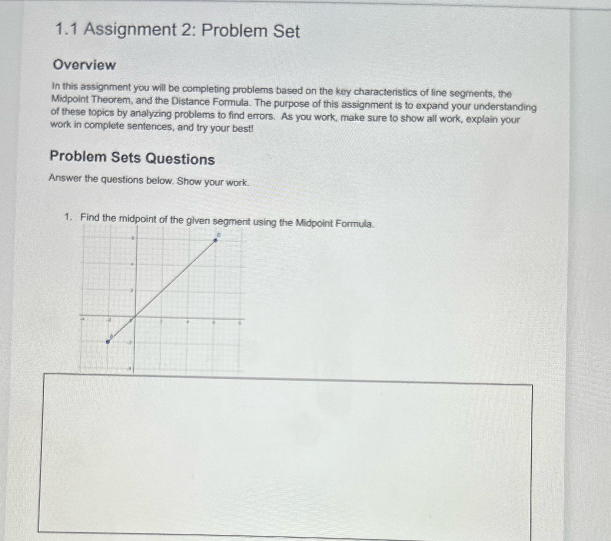 help 1.1 Assignment 2: Problem Set Overview In this assignment you will