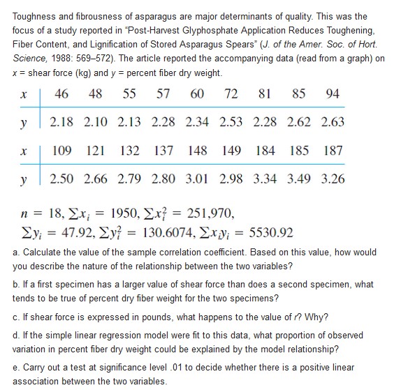 and y = NO, emission rate given in Exercise 19. a. Does