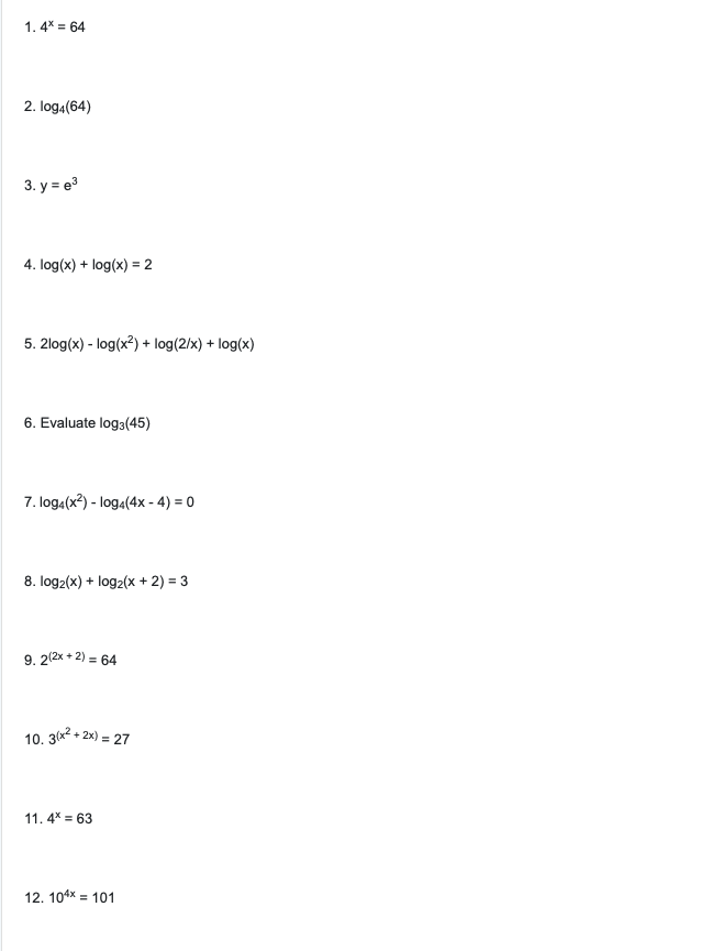 Please solve step by step and make it easy to understand. Log
