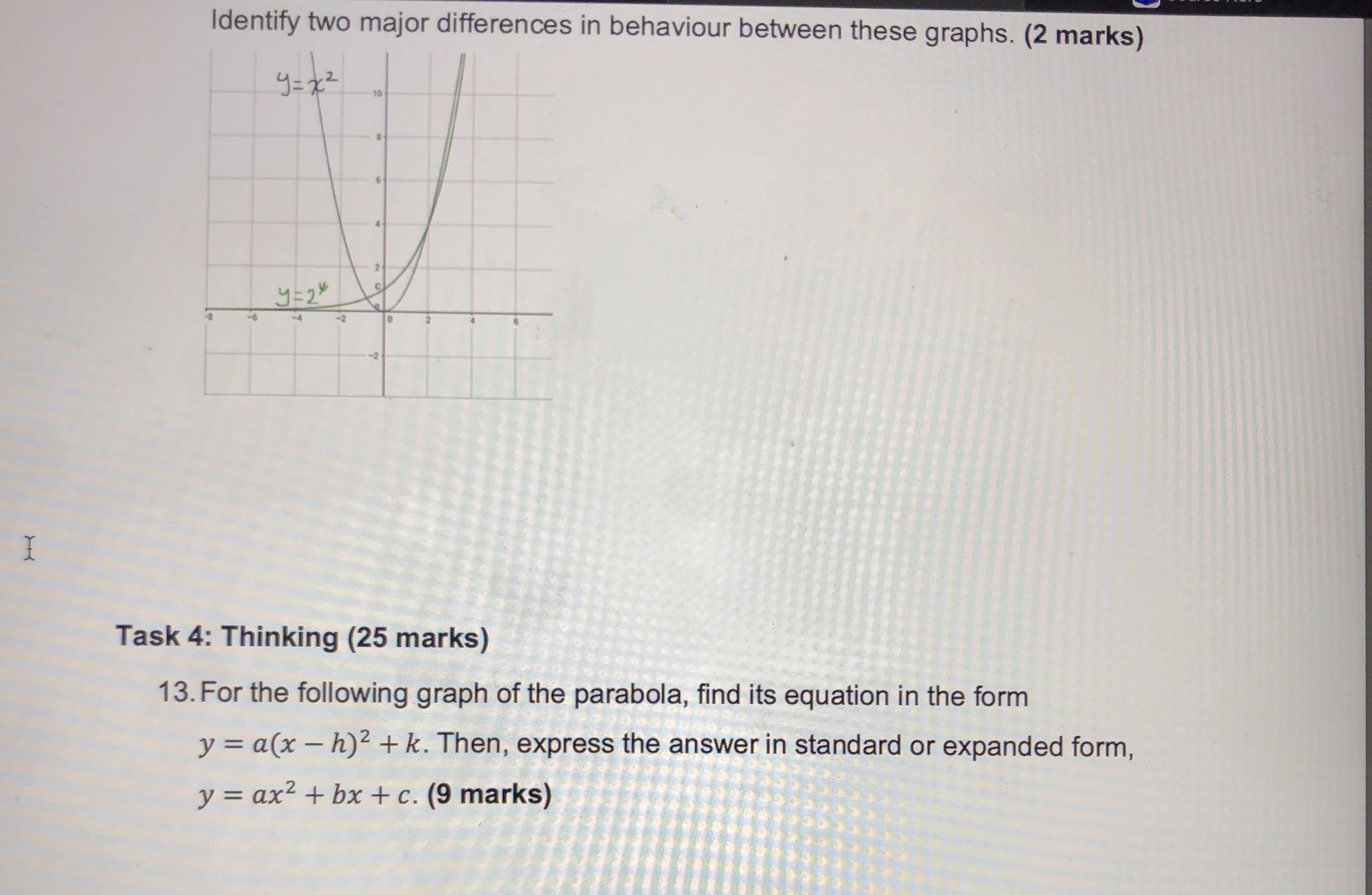 to common factor first (if possible). a) y = 6x + 42