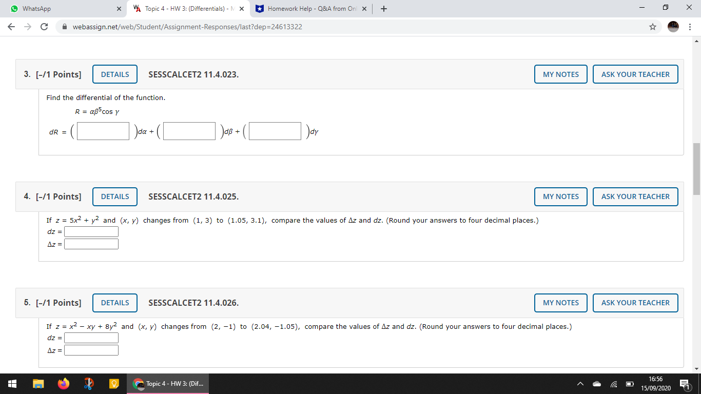 solve with step by step WhatsApp X VA Topic 4 - HW