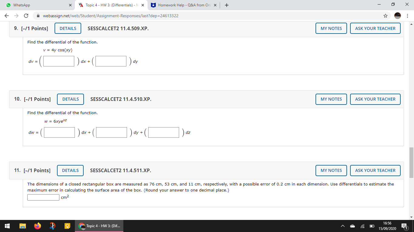 solve with step by step WhatsApp X VA Topic 4 - HW