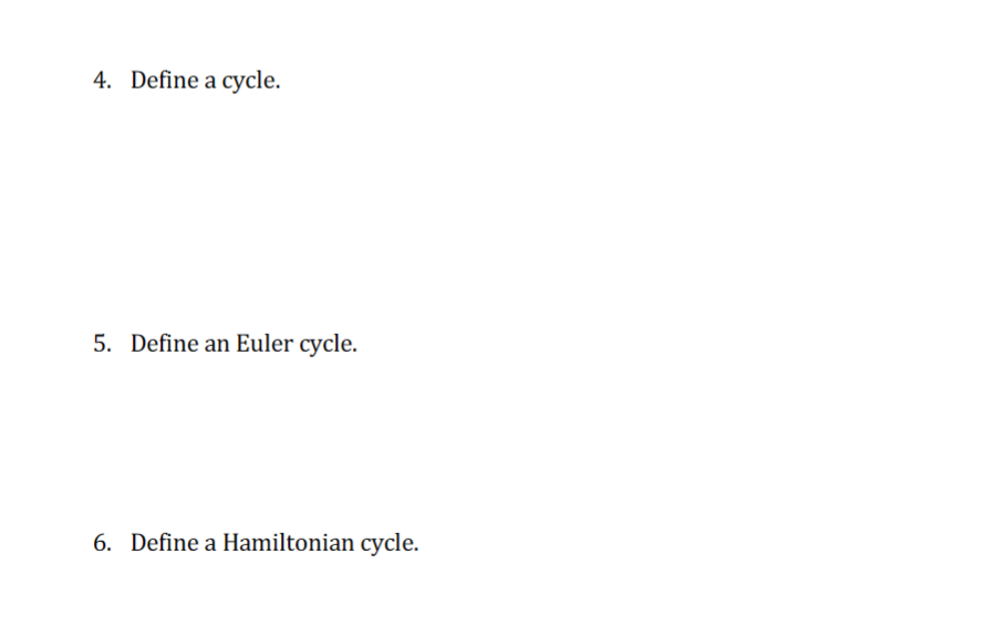 through each edge exactly one time. a b 3. Find the degree