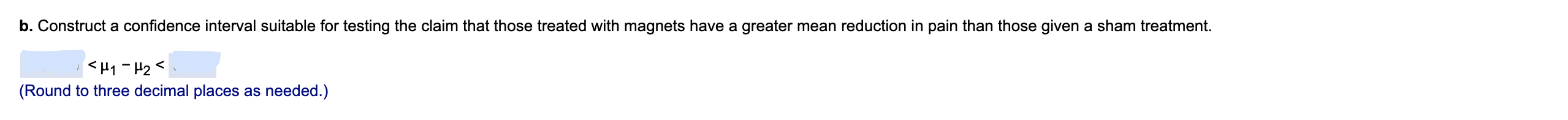 do test statistic and P-value. I am also struggling with part b