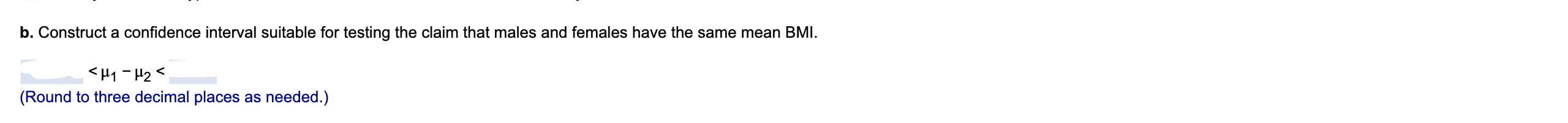 time with test statistic, p-value and confidence interval. The test statistic, t,