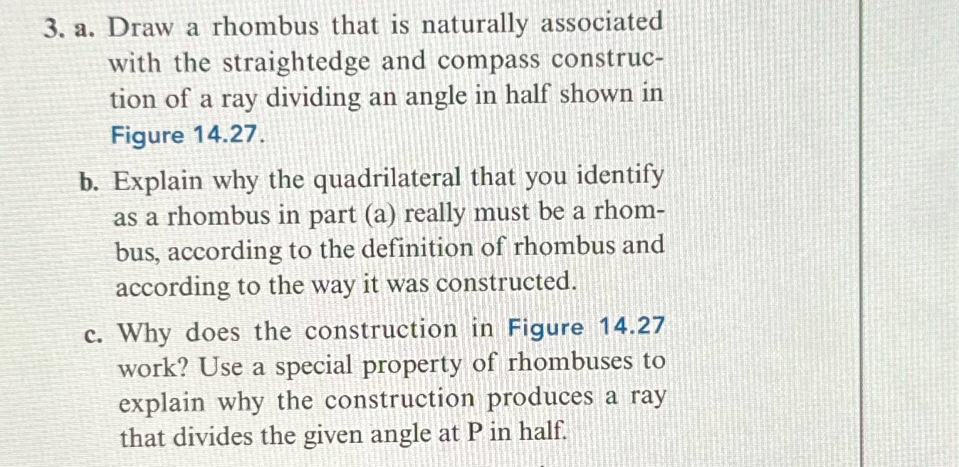  3. a. Draw a rhombus that is naturally associated with the
