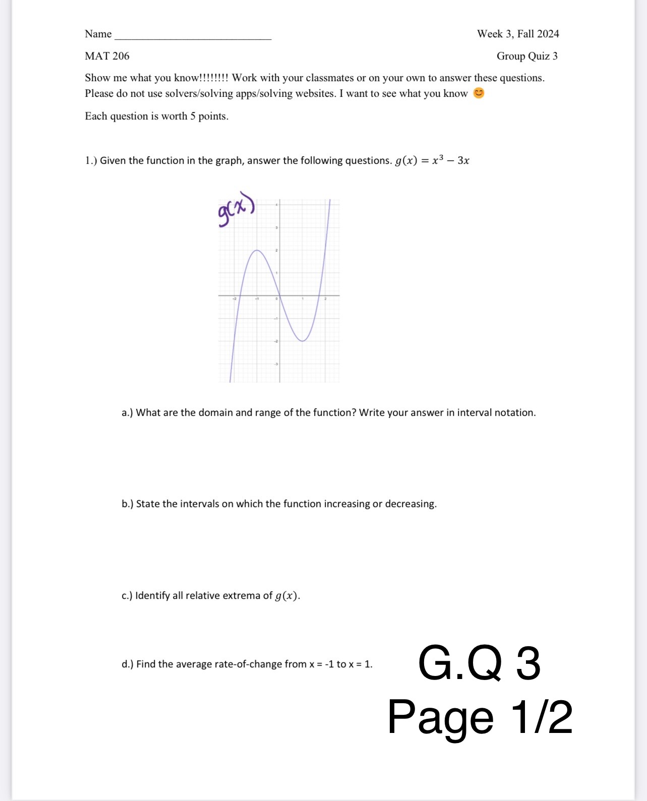 of f(x). b) Use synthetic division to show that 2 is the