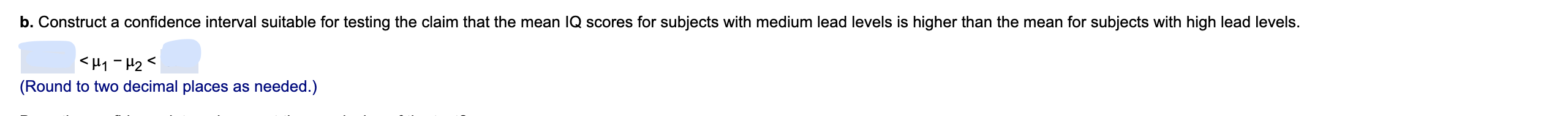 do test statistic and P-value. I am also struggling with part b