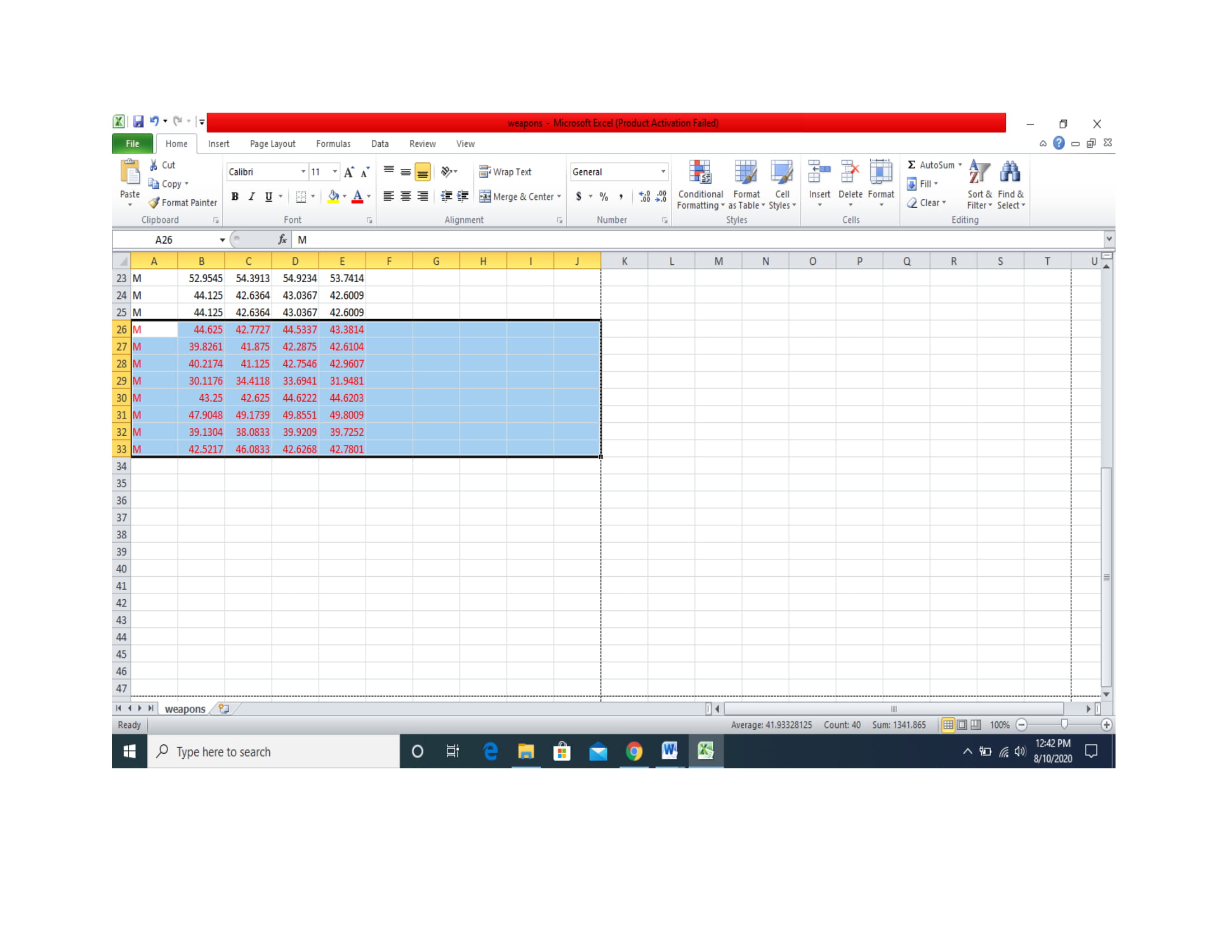 that was collected as part of an experiment that investigated the mental