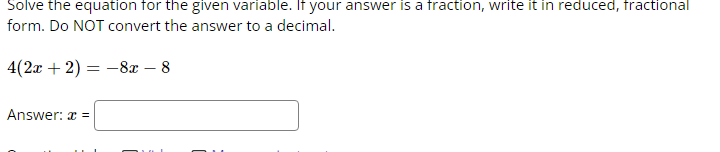 solve the equation for the given variable. If your answer is