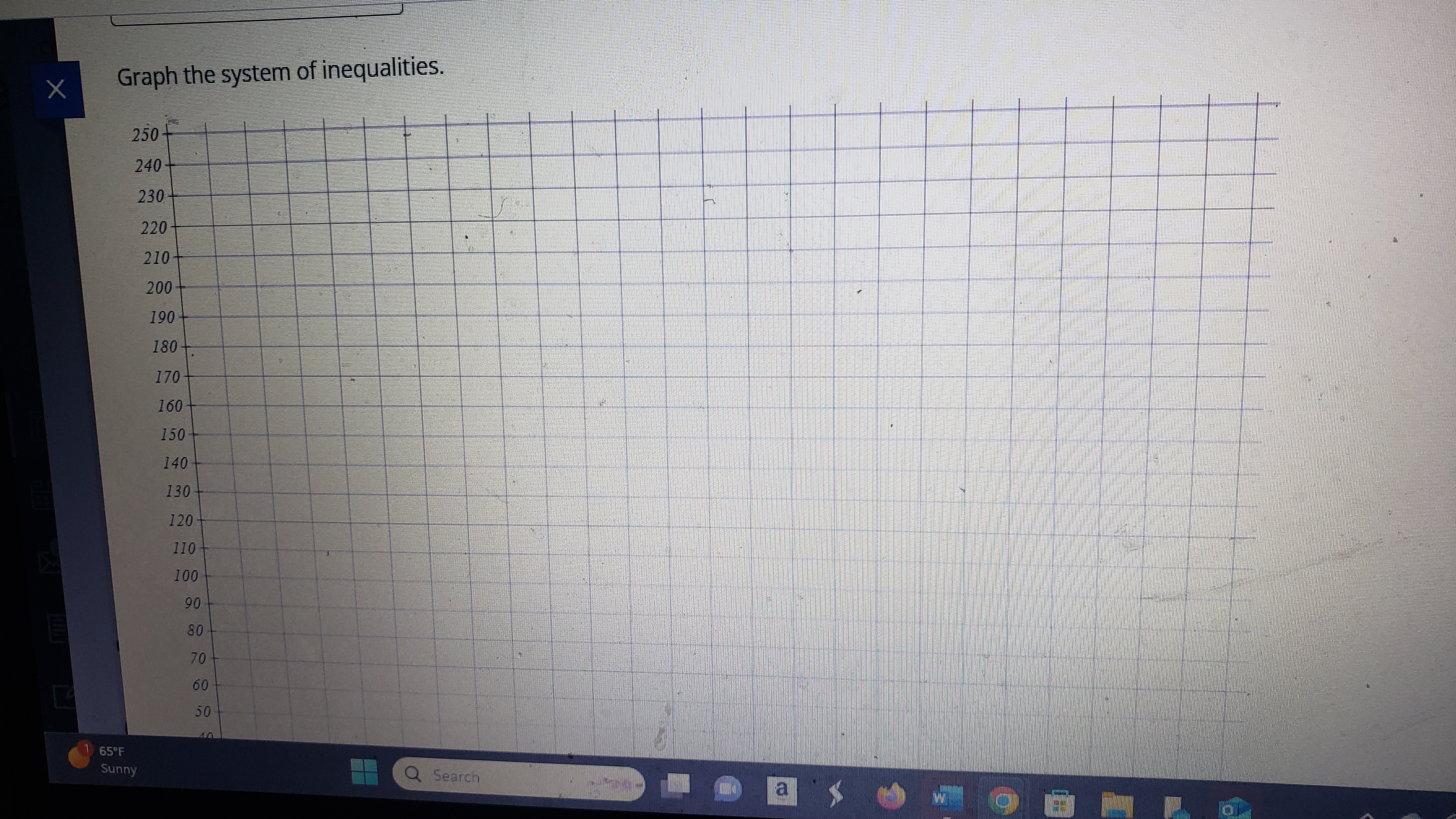 Find the maximum of the objective function " = 4x + 10y