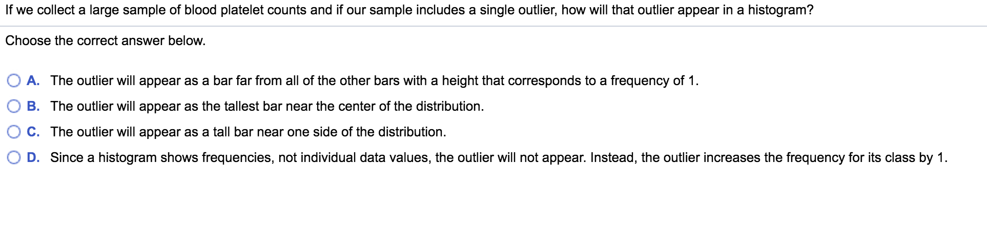 right tail above the positive critical valueFor a data set of chest