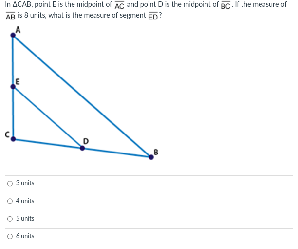 Please answer all 15 In ACAB, point E is the midpoint of