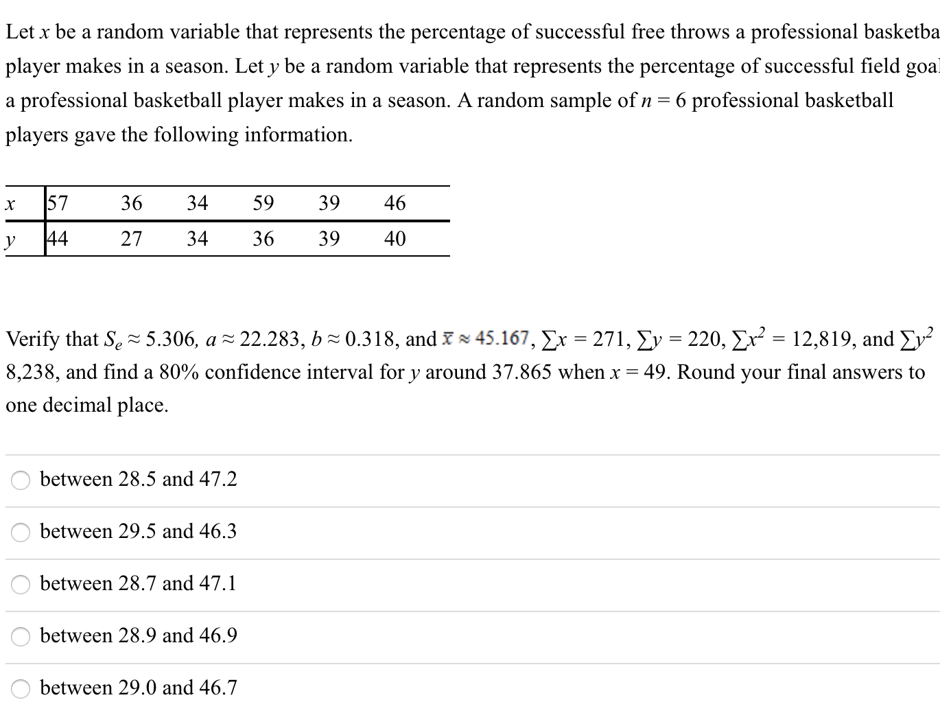  please answer this question Let x be a random variable that