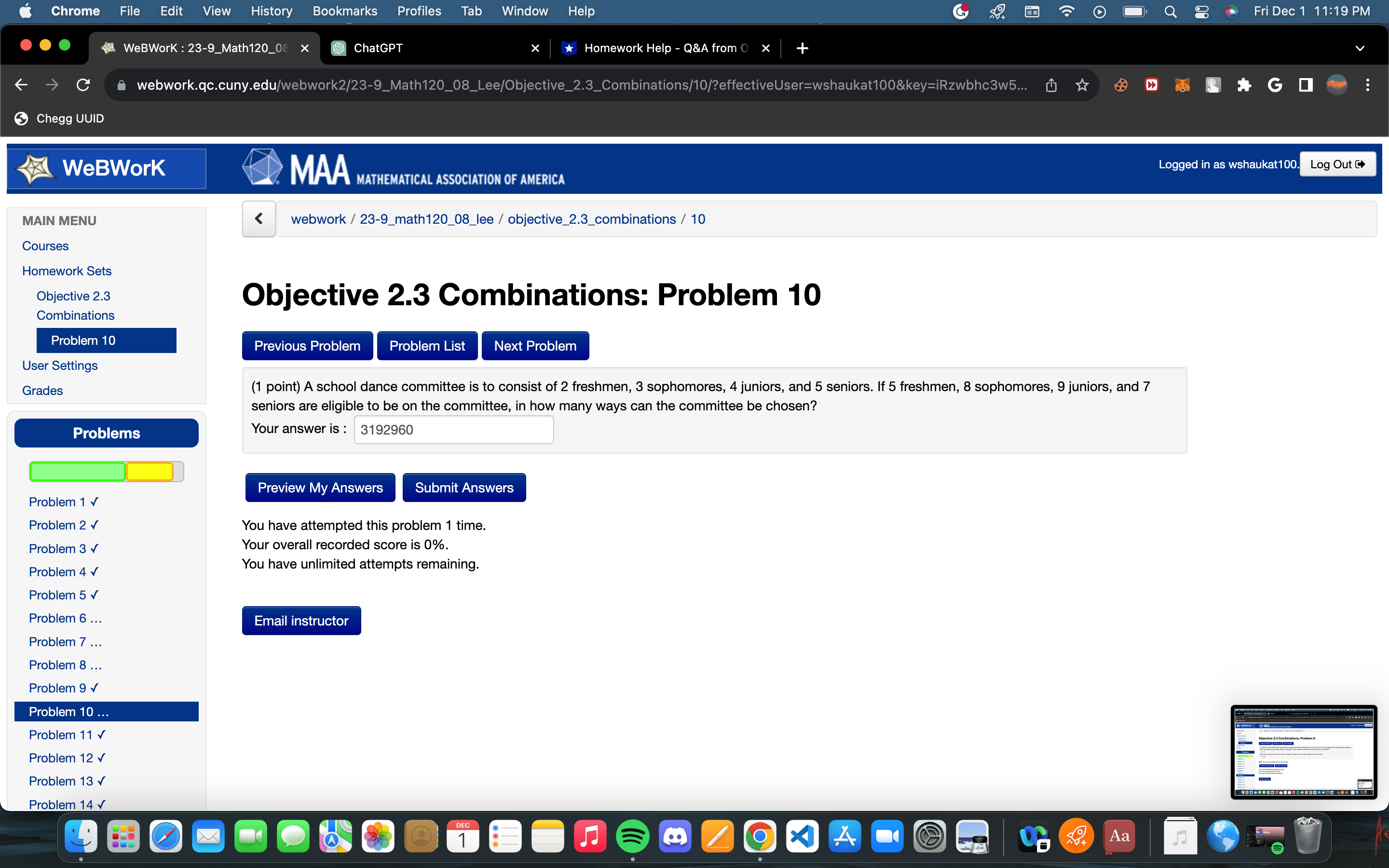 = 189 Problem 4 v Problem 5 v n(An B) = 65