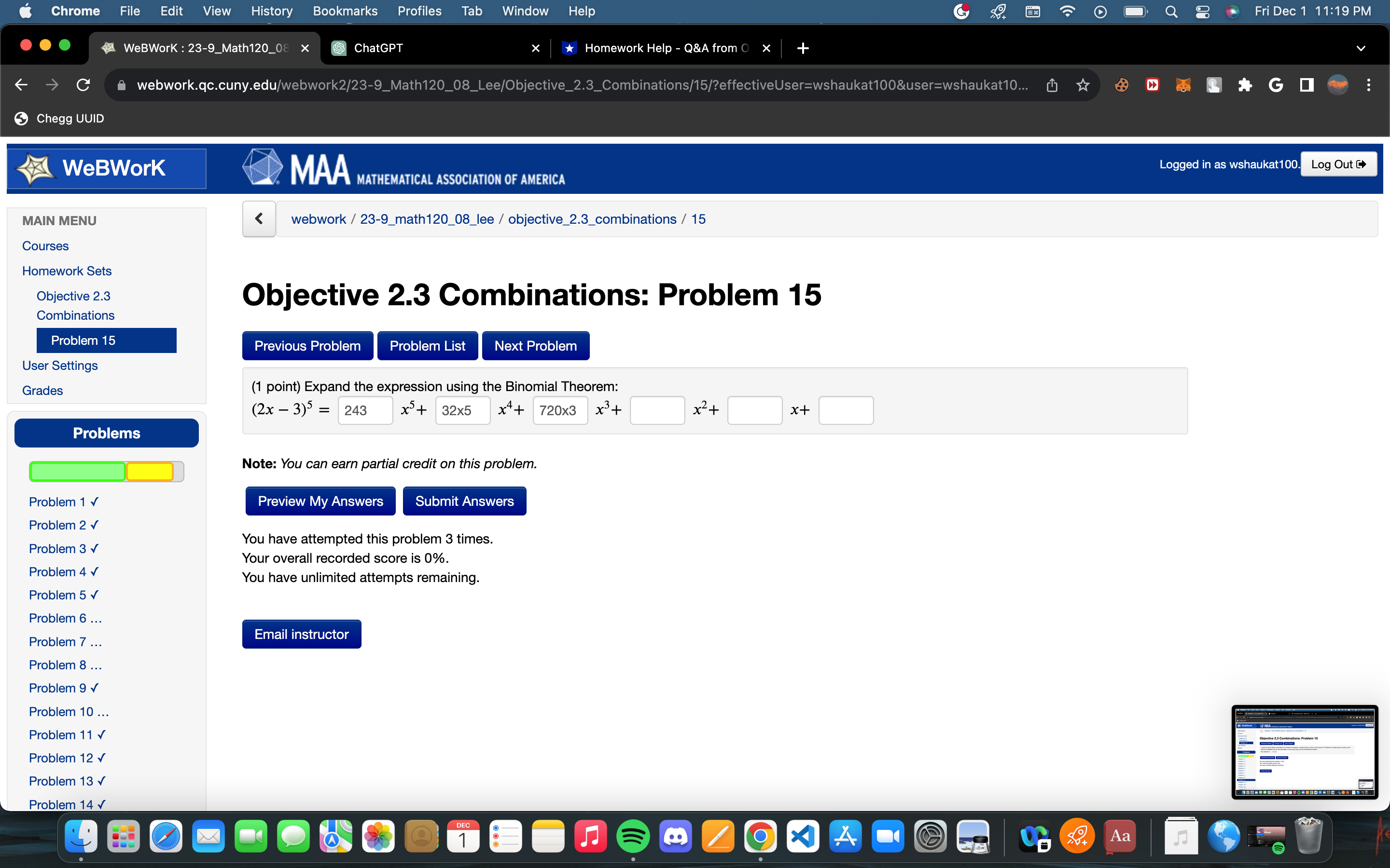 Problem 6 v Problem 7 v n(A n B') = 52 Problem