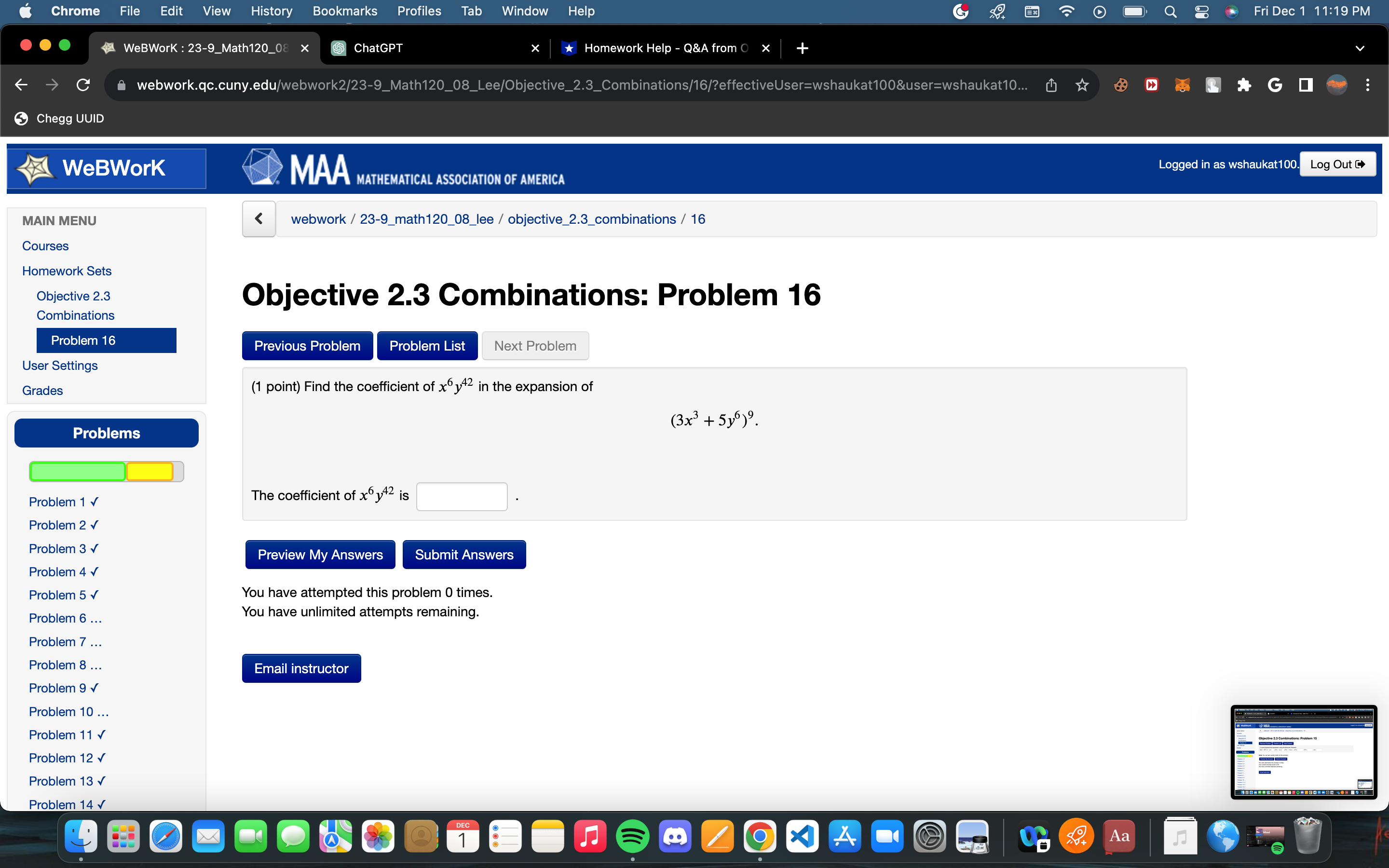 8 ... Problem 9 v n(A' n B) = 52 Problem 10