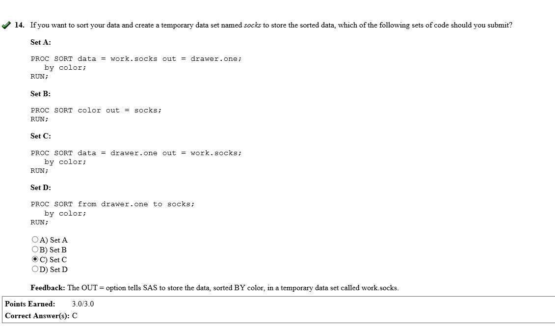 how come the answer is C not A? 14. If you want