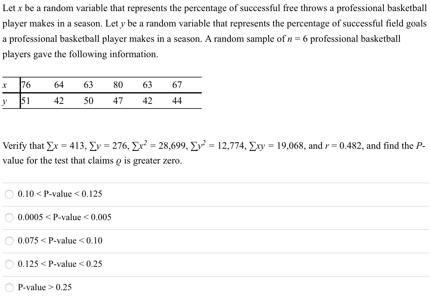  please answer this question Let x be a random variable that